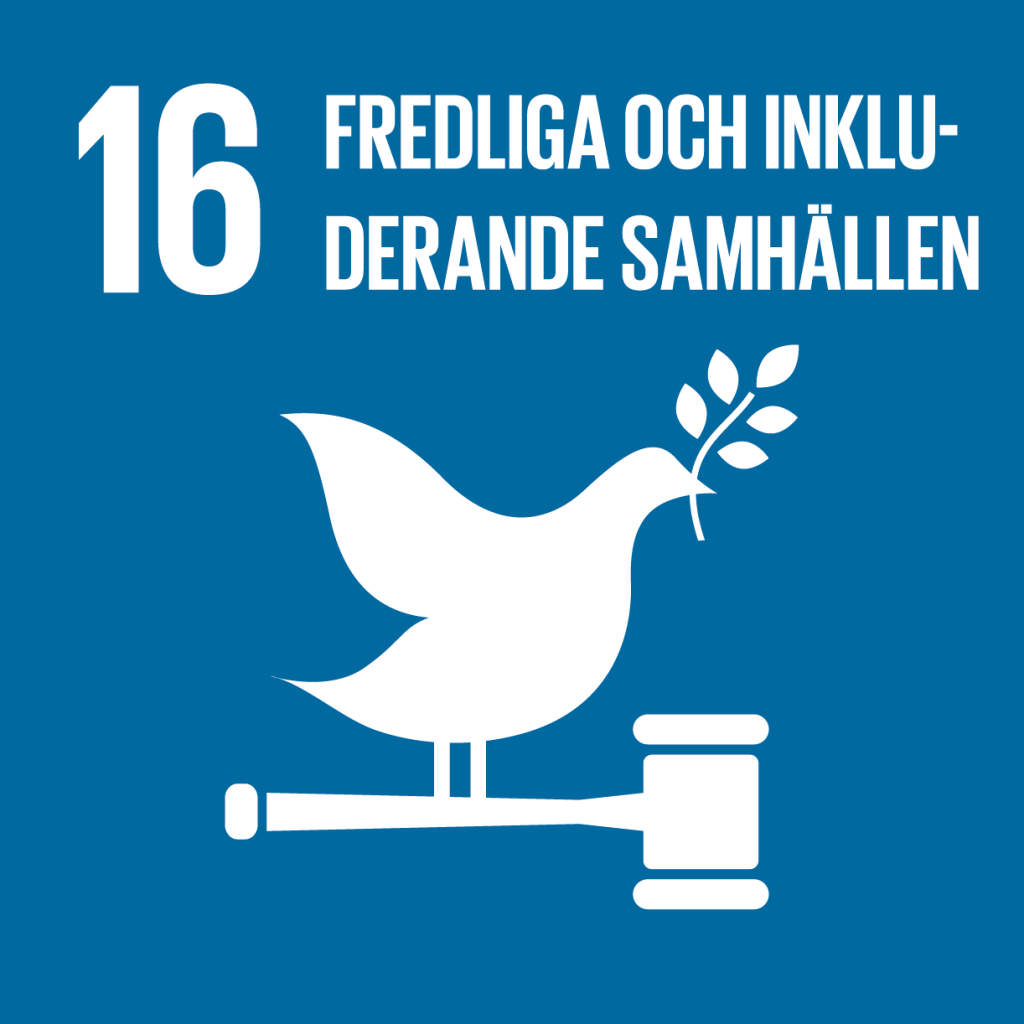 Globala målen 16: Fredliga och inkluderande samhällen